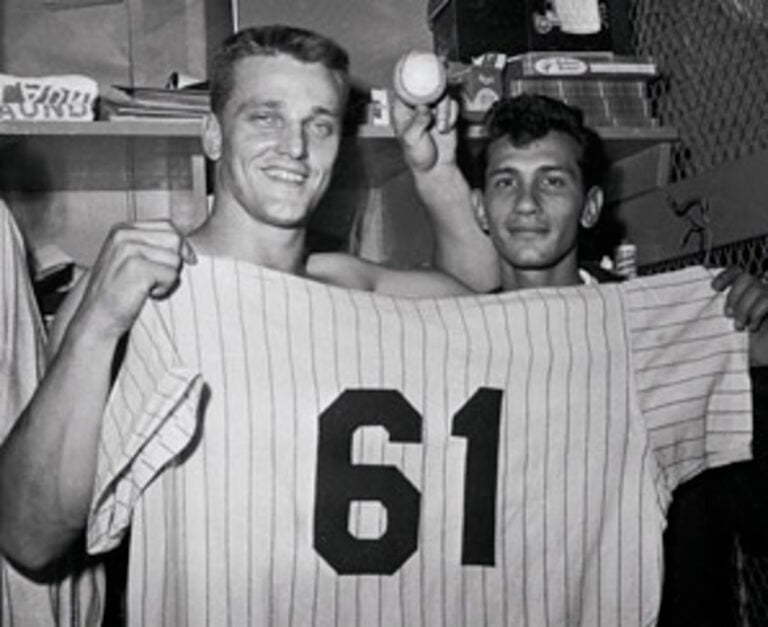 Roger Maris broke the home run record, with 61 in ’61 Tilt
